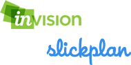 Invision and Slickplan logos